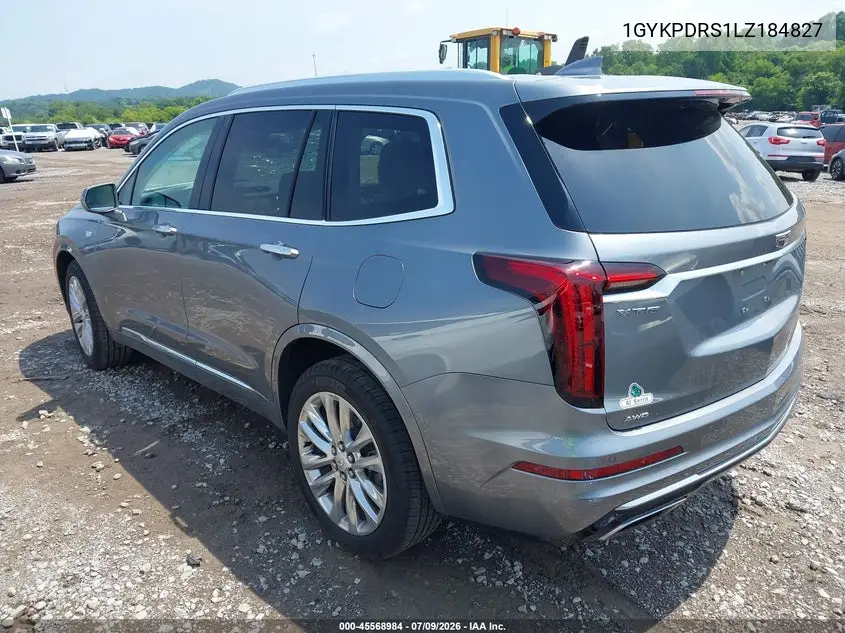 2020 Cadillac Xt6 Awd Premium Luxury VIN: 1GYKPDRS1LZ184827 Lot: 45568984
