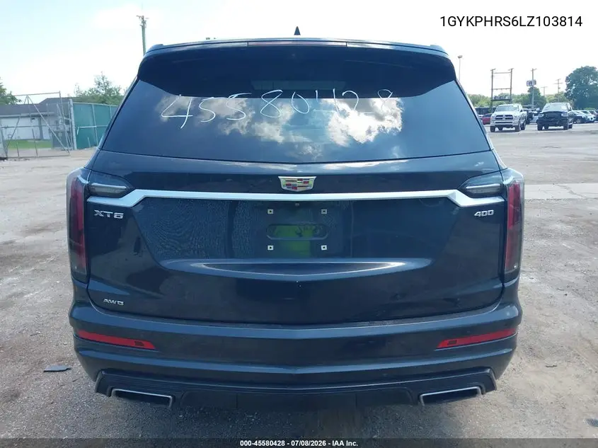 2020 Cadillac Xt6 Awd Sport VIN: 1GYKPHRS6LZ103814 Lot: 45580428