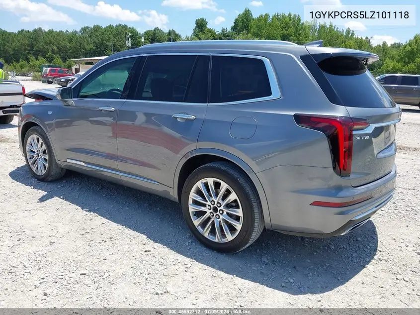 2020 Cadillac Xt6 Fwd Premium Luxury VIN: 1GYKPCRS5LZ101118 Lot: 45592712