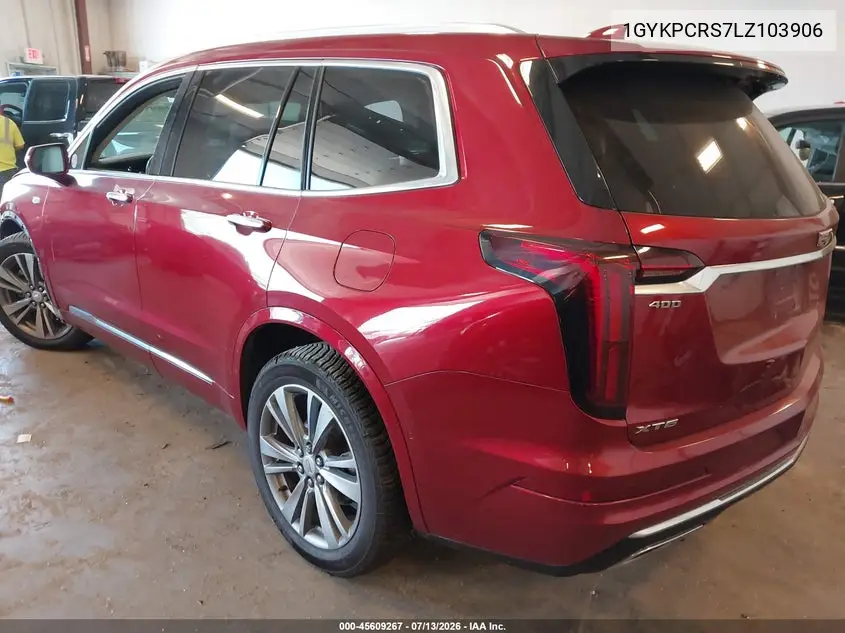 2020 Cadillac Xt6 Fwd Premium Luxury VIN: 1GYKPCRS7LZ103906 Lot: 45609267