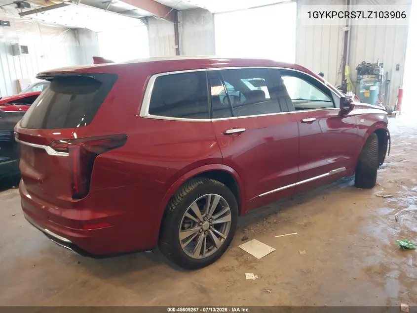 2020 Cadillac Xt6 Fwd Premium Luxury VIN: 1GYKPCRS7LZ103906 Lot: 45609267