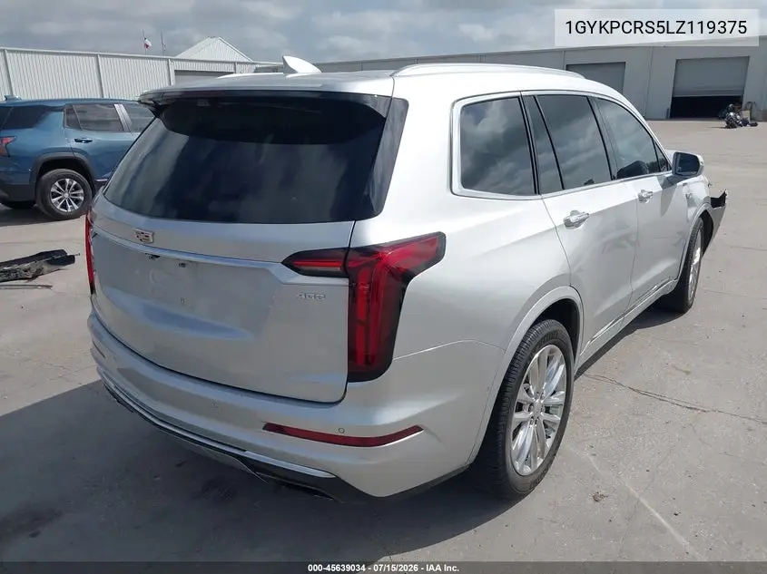 2020 Cadillac Xt6 Fwd Premium Luxury VIN: 1GYKPCRS5LZ119375 Lot: 45639034