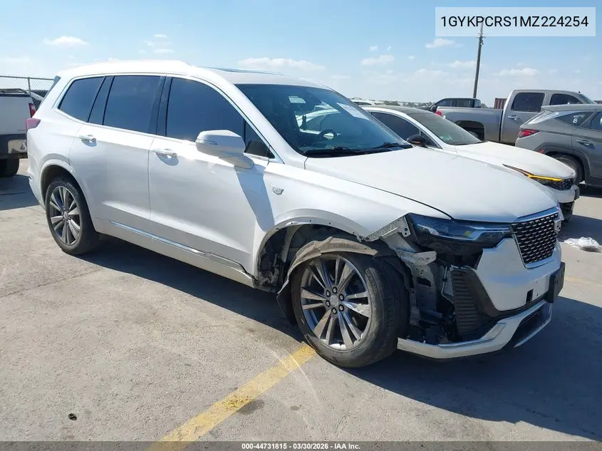 2021 Cadillac Xt6 Fwd Premium Luxury VIN: 1GYKPCRS1MZ224254 Lot: 44731815