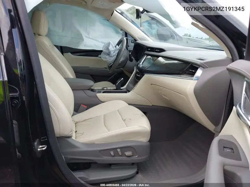 2021 Cadillac Xt6 Fwd Premium Luxury VIN: 1GYKPCRS2MZ191345 Lot: 44905468