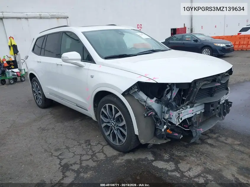 2021 Cadillac Xt6 Sport VIN: 1GYKPGRS3MZ139634 Lot: 45108771