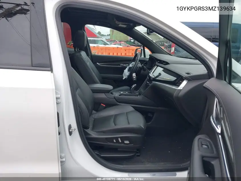 2021 Cadillac Xt6 Sport VIN: 1GYKPGRS3MZ139634 Lot: 45108771