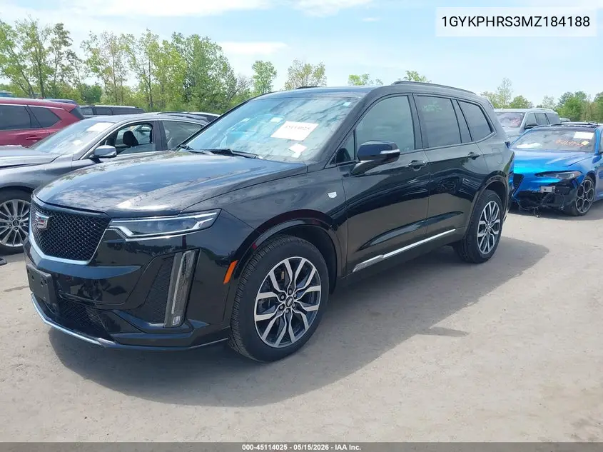 2021 Cadillac Xt6 Awd Sport VIN: 1GYKPHRS3MZ184188 Lot: 45114025