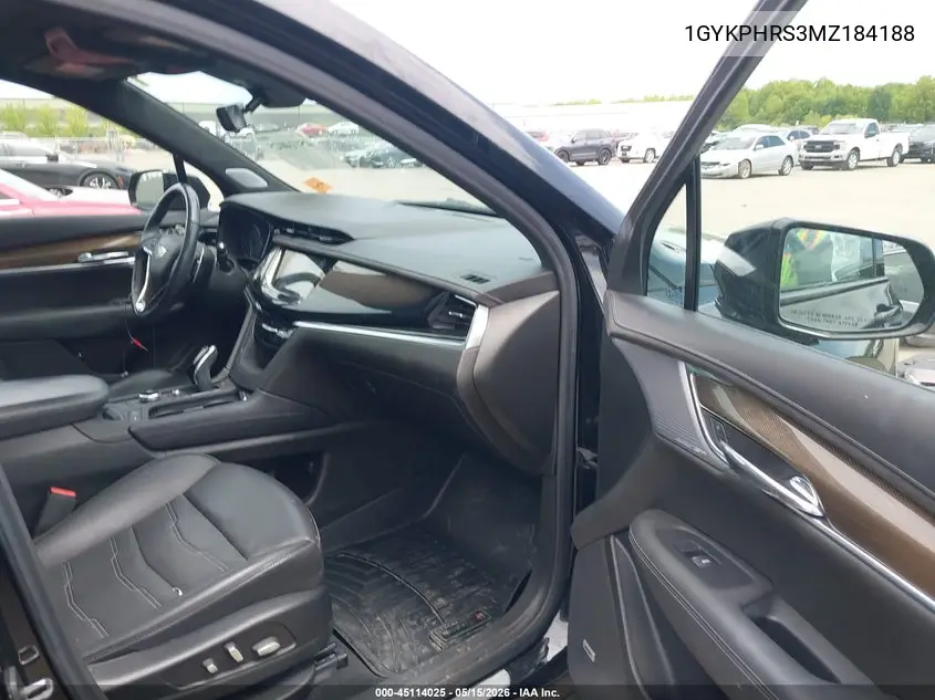 2021 Cadillac Xt6 Awd Sport VIN: 1GYKPHRS3MZ184188 Lot: 45114025