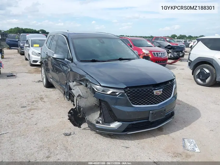 2021 Cadillac Xt6 Fwd Premium Luxury VIN: 1GYKPCRS0MZ188301 Lot: 45351159