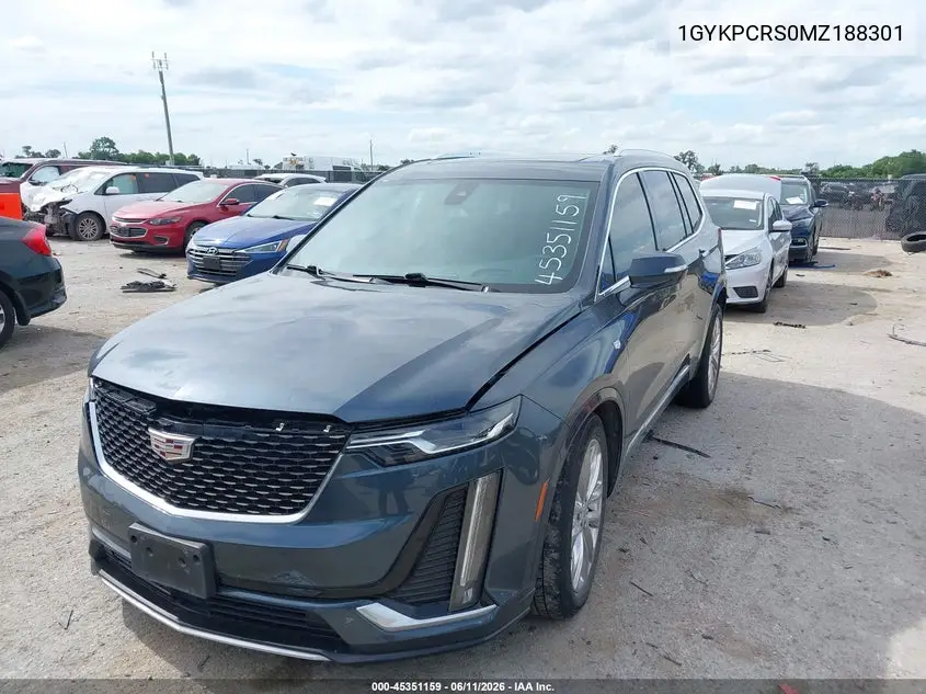 2021 Cadillac Xt6 Fwd Premium Luxury VIN: 1GYKPCRS0MZ188301 Lot: 45351159