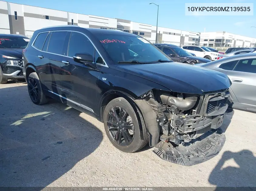 2021 Cadillac Xt6 Fwd Premium Luxury VIN: 1GYKPCRS0MZ139535 Lot: 45363726