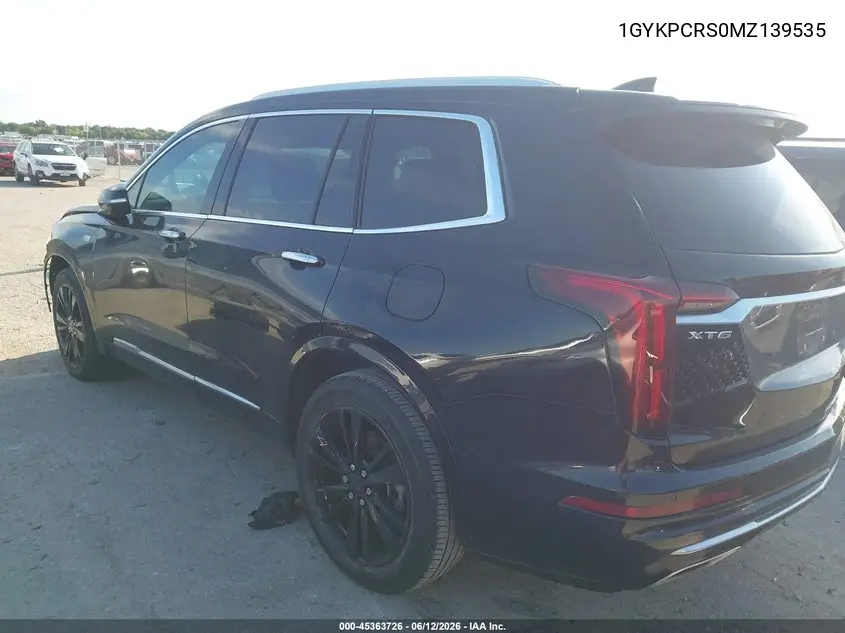 2021 Cadillac Xt6 Fwd Premium Luxury VIN: 1GYKPCRS0MZ139535 Lot: 45363726