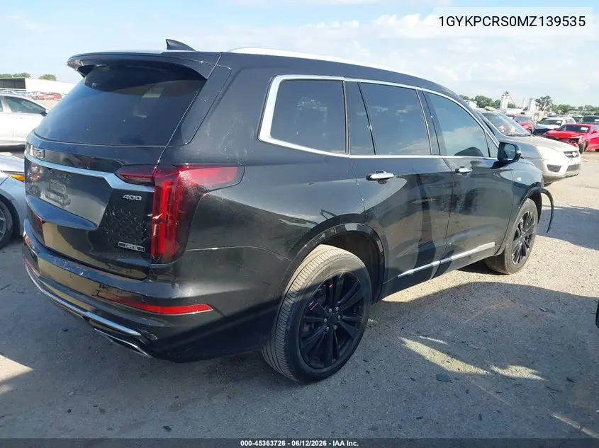 2021 Cadillac Xt6 Fwd Premium Luxury VIN: 1GYKPCRS0MZ139535 Lot: 45363726