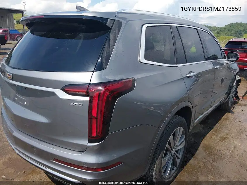 2021 Cadillac Xt6 Awd Premium Luxury VIN: 1GYKPDRS1MZ173859 Lot: 45370332