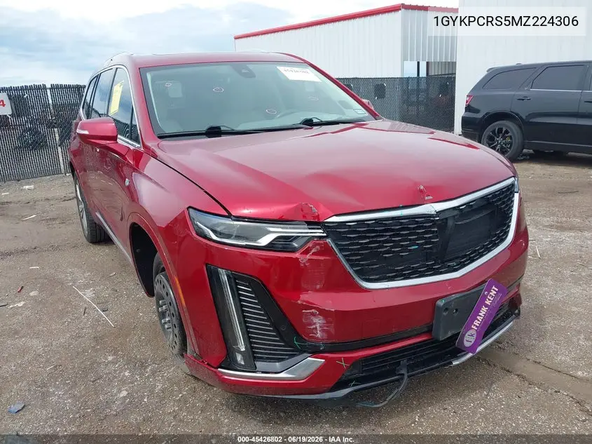 2021 Cadillac Xt6 Fwd Premium Luxury VIN: 1GYKPCRS5MZ224306 Lot: 45426802