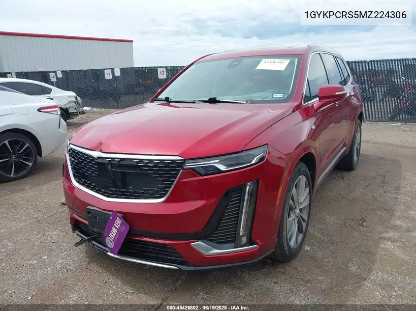 2021 Cadillac Xt6 Fwd Premium Luxury VIN: 1GYKPCRS5MZ224306 Lot: 45426802