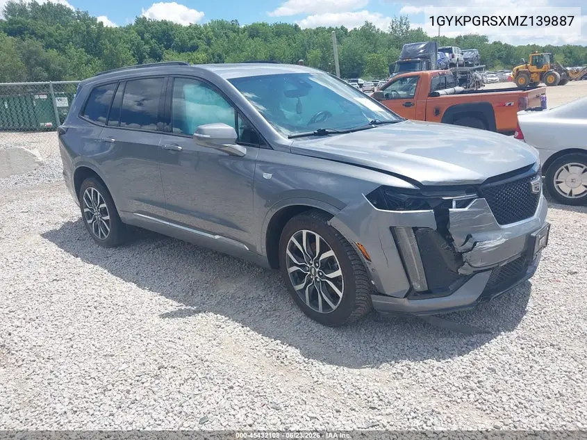 2021 Cadillac Xt6 Awd Sport VIN: 1GYKPGRSXMZ139887 Lot: 45432108