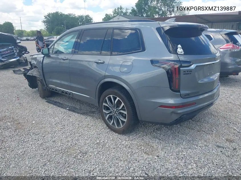 2021 Cadillac Xt6 Awd Sport VIN: 1GYKPGRSXMZ139887 Lot: 45432108
