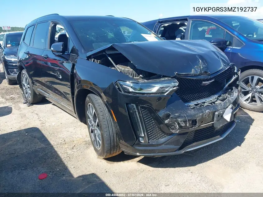 2021 Cadillac Xt6 Awd Sport VIN: 1GYKPGRS3MZ192737 Lot: 45564852