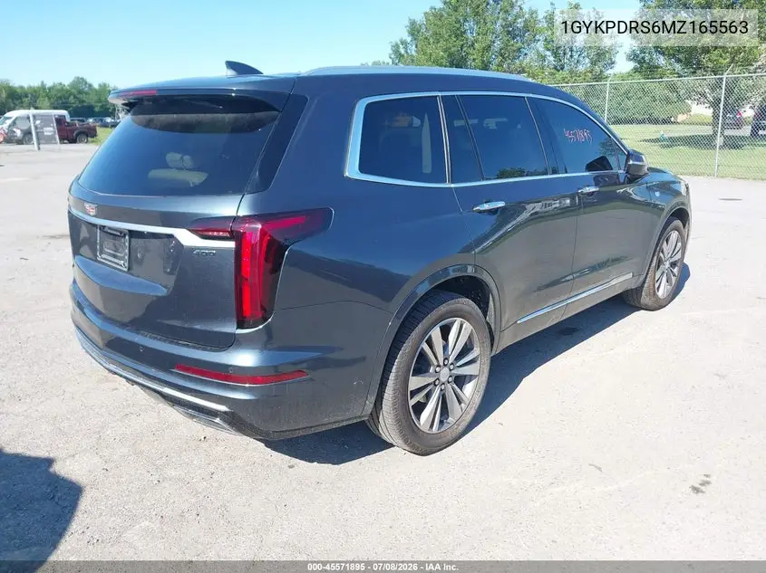 2021 Cadillac Xt6 Awd Premium Luxury VIN: 1GYKPDRS6MZ165563 Lot: 45571895