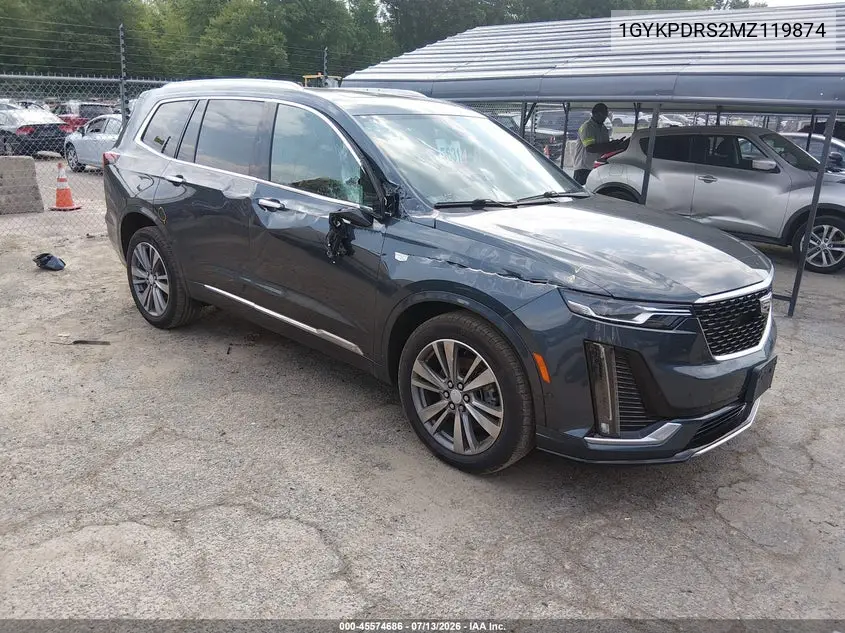 2021 Cadillac Xt6 Awd Premium Luxury VIN: 1GYKPDRS2MZ119874 Lot: 45574686