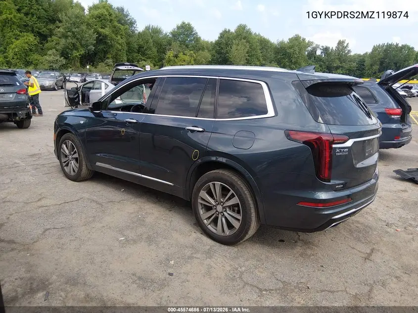 2021 Cadillac Xt6 Awd Premium Luxury VIN: 1GYKPDRS2MZ119874 Lot: 45574686