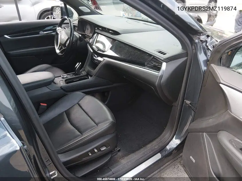 2021 Cadillac Xt6 Awd Premium Luxury VIN: 1GYKPDRS2MZ119874 Lot: 45574686