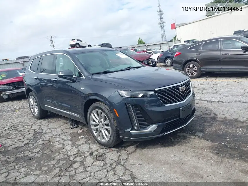 2021 Cadillac Xt6 Awd Premium Luxury VIN: 1GYKPDRS1MZ134463 Lot: 45625908