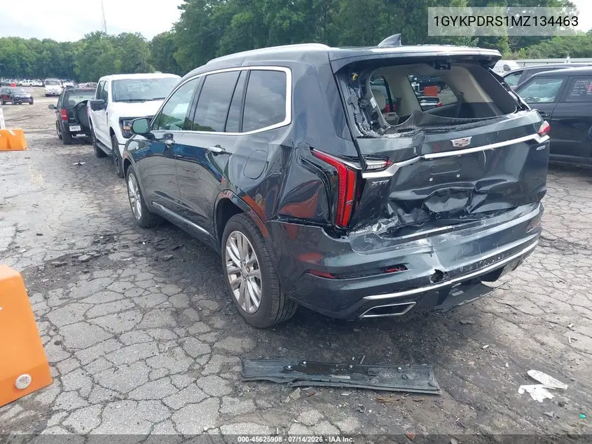 2021 Cadillac Xt6 Awd Premium Luxury VIN: 1GYKPDRS1MZ134463 Lot: 45625908