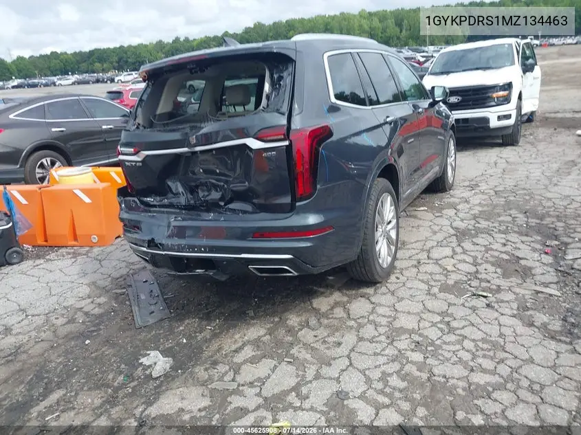 2021 Cadillac Xt6 Awd Premium Luxury VIN: 1GYKPDRS1MZ134463 Lot: 45625908