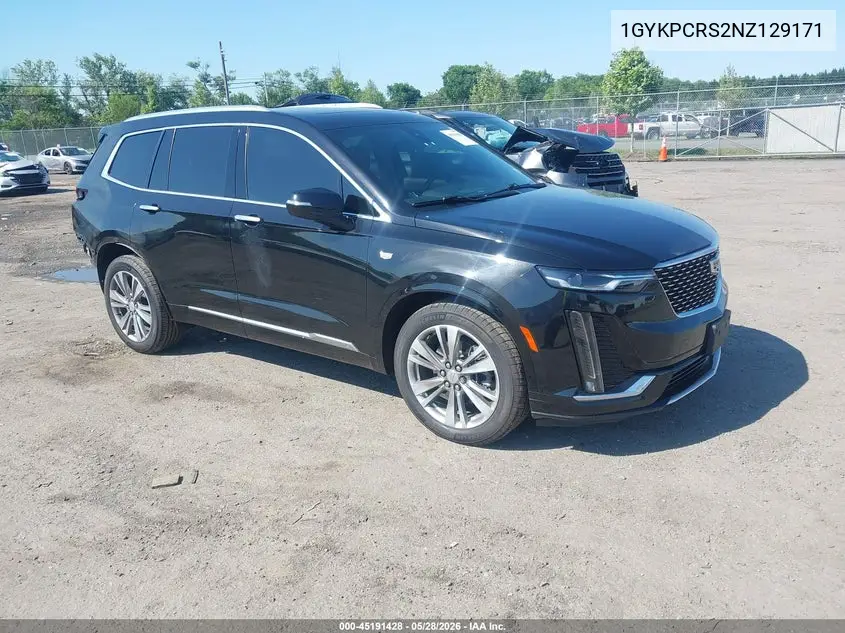 2022 Cadillac Xt6 Fwd Premium Luxury VIN: 1GYKPCRS2NZ129171 Lot: 45191428