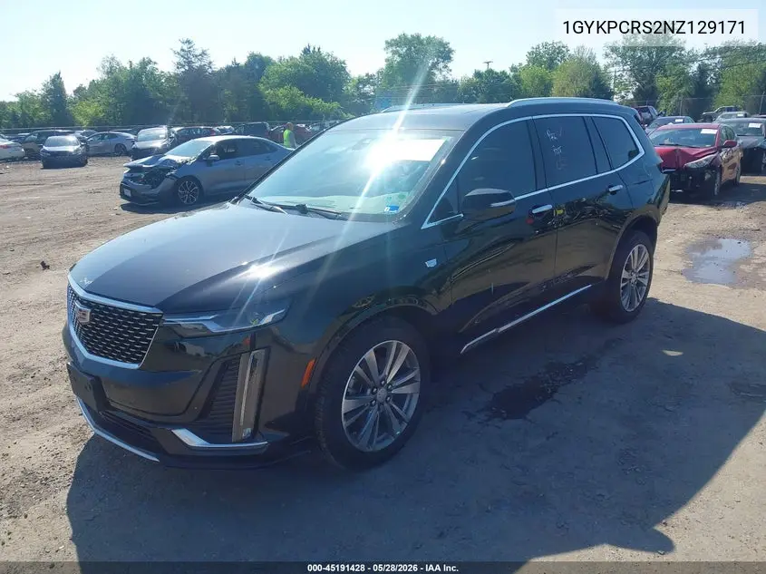 2022 Cadillac Xt6 Fwd Premium Luxury VIN: 1GYKPCRS2NZ129171 Lot: 45191428