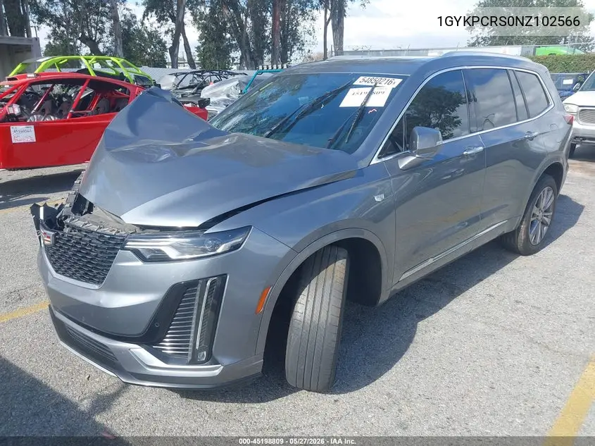 2022 Cadillac Xt6 Fwd Premium Luxury VIN: 1GYKPCRS0NZ102566 Lot: 45198809