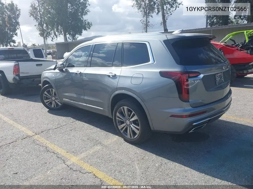 2022 Cadillac Xt6 Fwd Premium Luxury VIN: 1GYKPCRS0NZ102566 Lot: 45198809