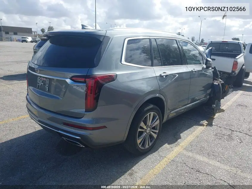 2022 Cadillac Xt6 Fwd Premium Luxury VIN: 1GYKPCRS0NZ102566 Lot: 45198809