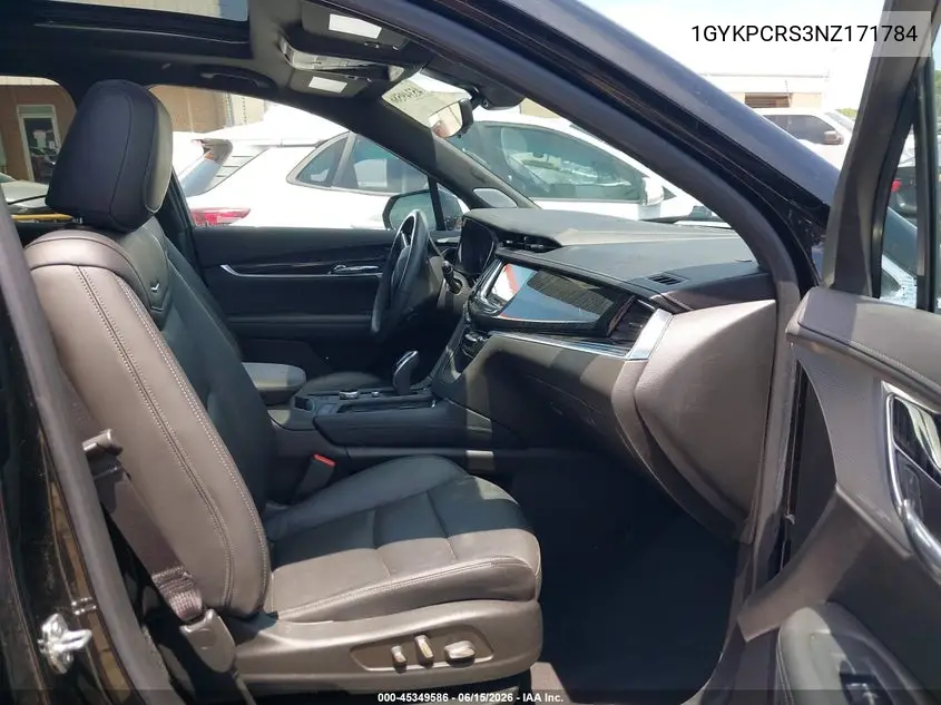 2022 Cadillac Xt6 Fwd Premium Luxury VIN: 1GYKPCRS3NZ171784 Lot: 45349586