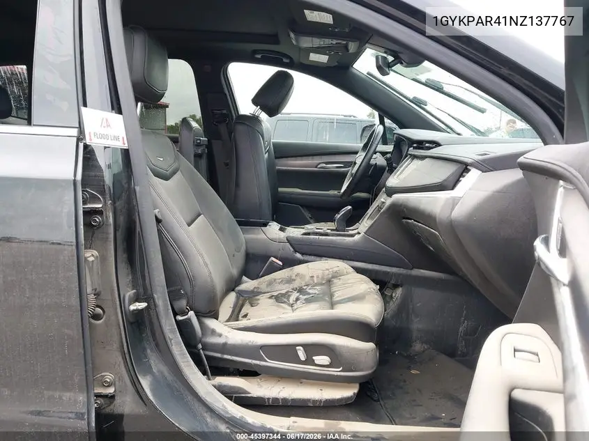 2022 Cadillac Xt6 Fwd Luxury VIN: 1GYKPAR41NZ137767 Lot: 45397344