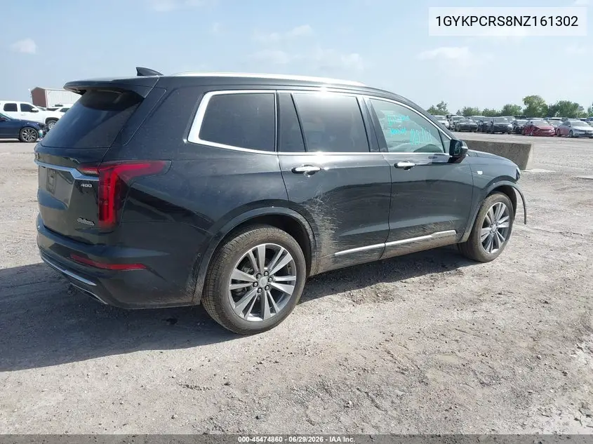 2022 Cadillac Xt6 Fwd Premium Luxury VIN: 1GYKPCRS8NZ161302 Lot: 45474860