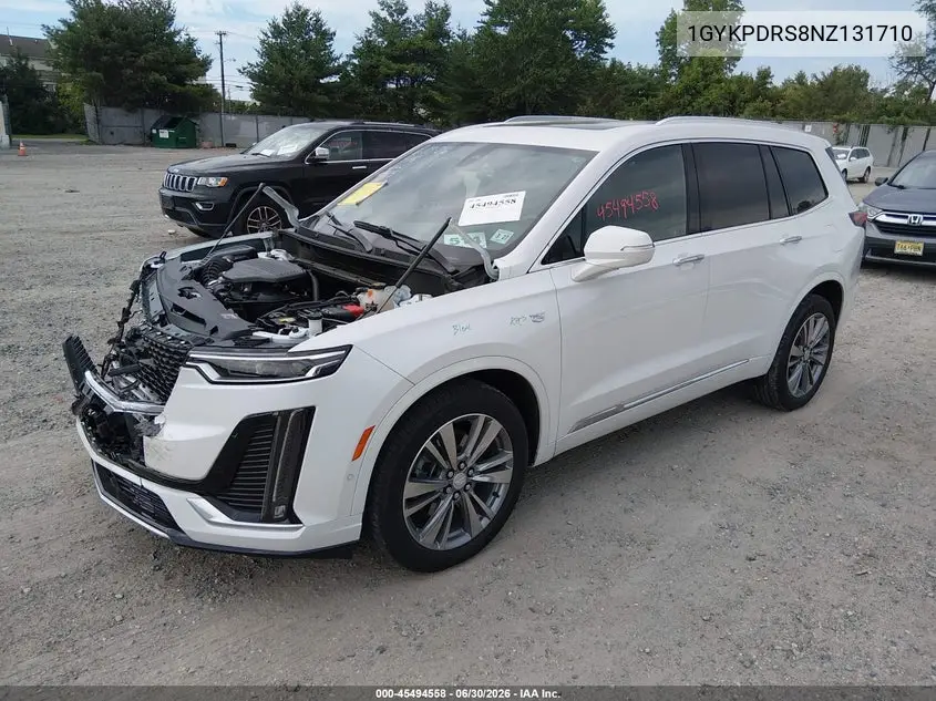 2022 Cadillac Xt6 Awd Premium Luxury VIN: 1GYKPDRS8NZ131710 Lot: 45494558