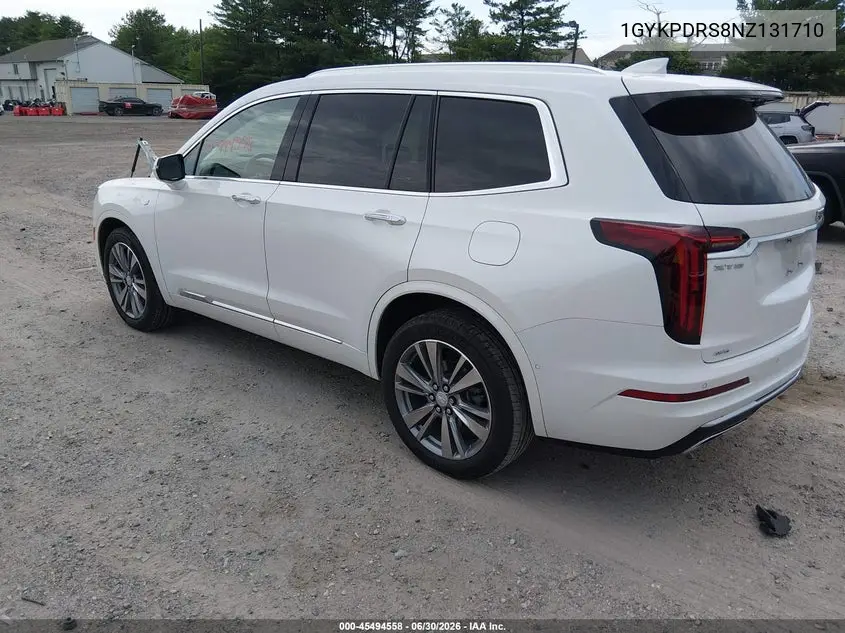 2022 Cadillac Xt6 Awd Premium Luxury VIN: 1GYKPDRS8NZ131710 Lot: 45494558