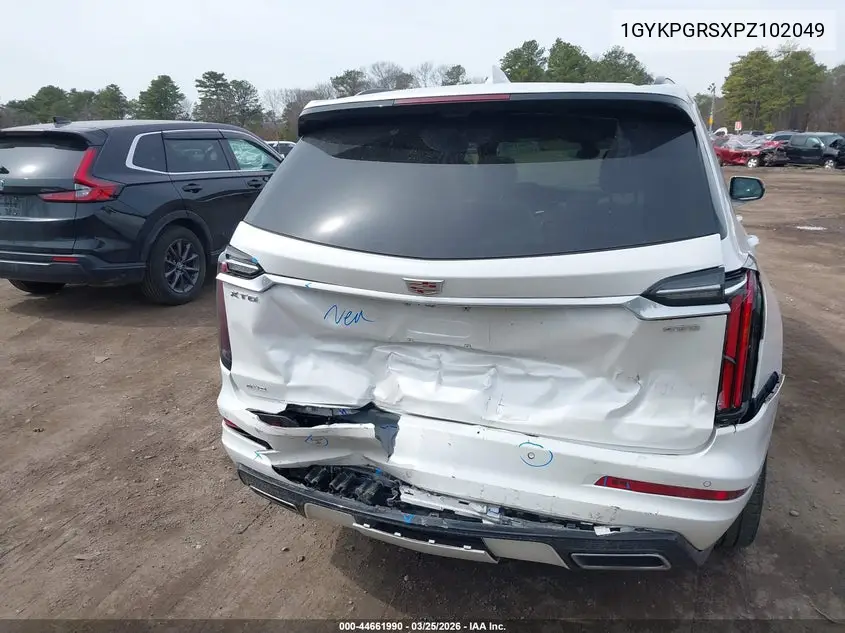 2023 Cadillac Xt6 Awd Sport VIN: 1GYKPGRSXPZ102049 Lot: 44661990