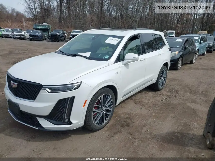 2023 Cadillac Xt6 Awd Sport VIN: 1GYKPGRSXPZ102049 Lot: 44661990