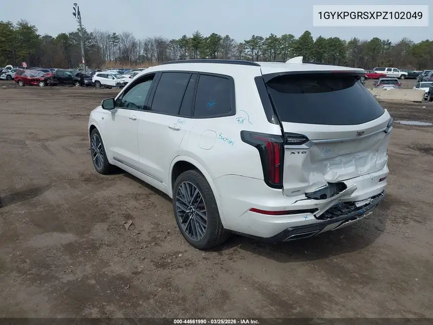 2023 Cadillac Xt6 Awd Sport VIN: 1GYKPGRSXPZ102049 Lot: 44661990