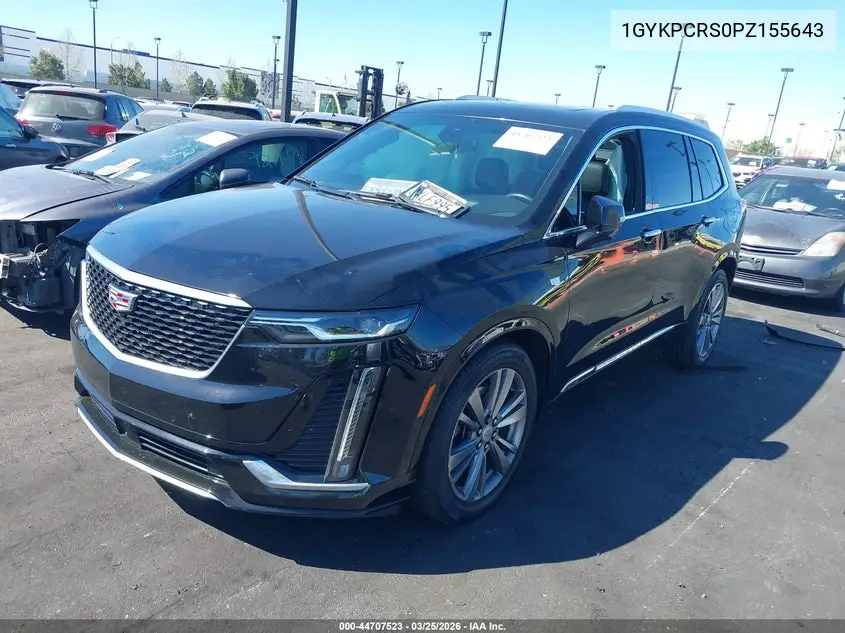 2023 Cadillac Xt6 Fwd Premium Luxury VIN: 1GYKPCRS0PZ155643 Lot: 44707523