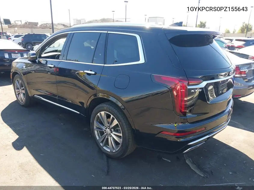 2023 Cadillac Xt6 Fwd Premium Luxury VIN: 1GYKPCRS0PZ155643 Lot: 44707523