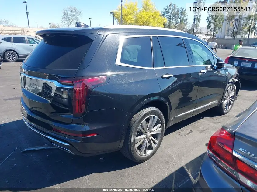 2023 Cadillac Xt6 Fwd Premium Luxury VIN: 1GYKPCRS0PZ155643 Lot: 44707523