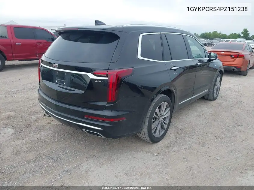 2023 Cadillac Xt6 Fwd Premium Luxury VIN: 1GYKPCRS4PZ151238 Lot: 45166717