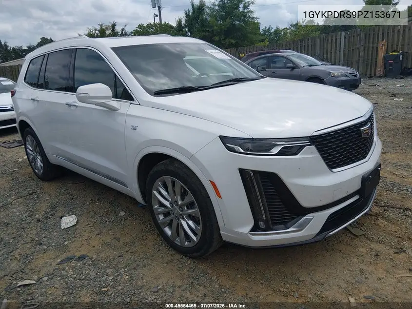 2023 Cadillac Xt6 Awd Premium Luxury VIN: 1GYKPDRS9PZ153671 Lot: 45554465