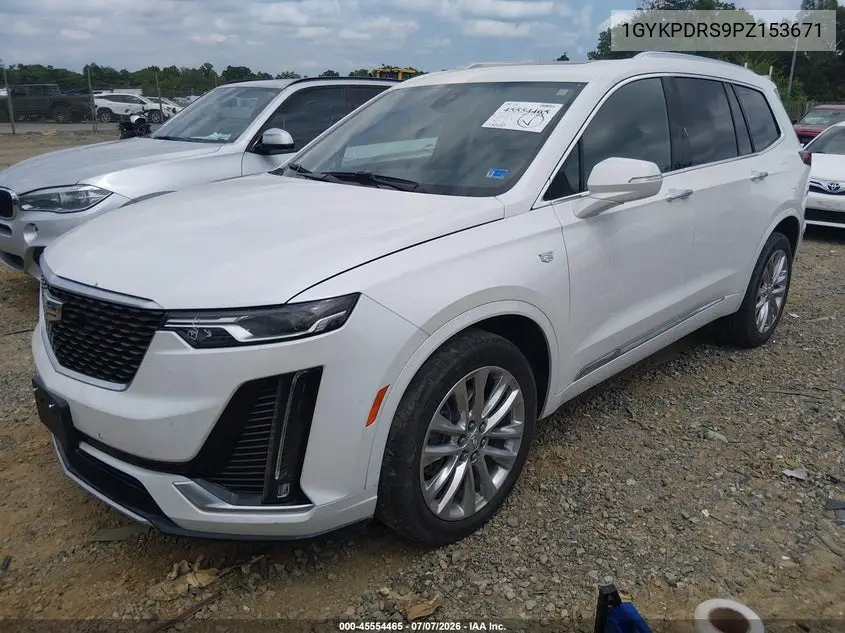 2023 Cadillac Xt6 Awd Premium Luxury VIN: 1GYKPDRS9PZ153671 Lot: 45554465
