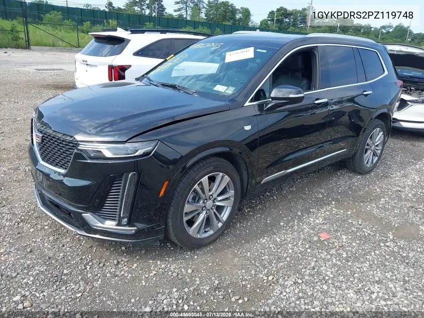 2023 Cadillac Xt6 Awd Premium Luxury VIN: 1GYKPDRS2PZ119748 Lot: 45563045